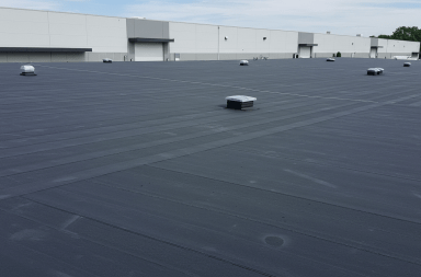 image showing roofing of a commercial building