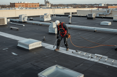 A picture showing various types of roof inspections