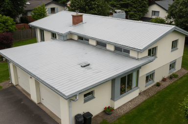 a home with a pvc roof